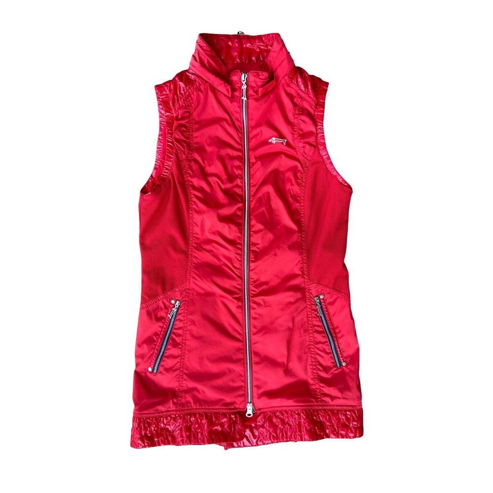 Louis Castel Vest Womens Size 90 Small Full Zip Outdoor‎ Performance Golf Casual